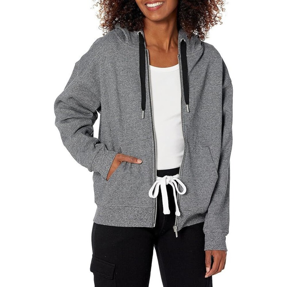 Calvin Klein Performance Women's Eco Fleece‎ Hoodie, Black Heather, Small